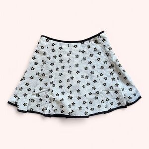 NWT For Love & Lemons Brenda Daisy Pleated Mini Skirt Size M Floral Summer